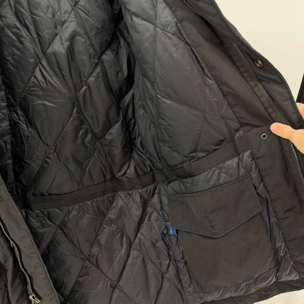 Polo Ralph Lauren USMC Military Duck Down Black Parka Jacket Size M - Picture 5 of 8